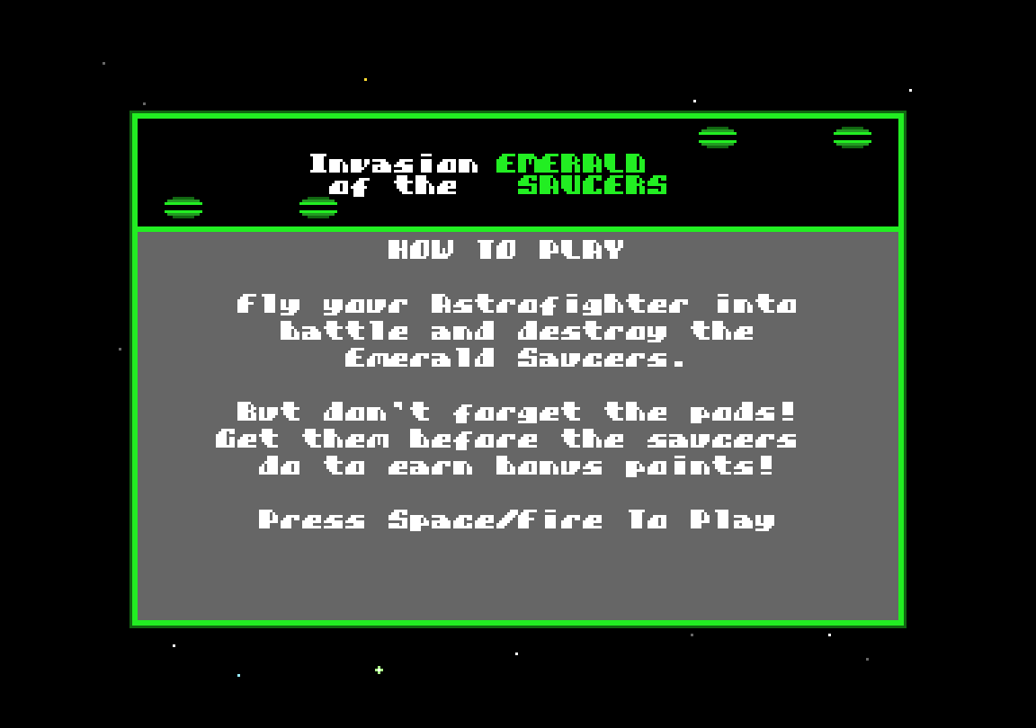 Invasion of the Emerald Saucers — screenshot 1